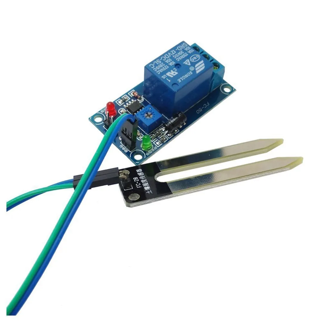 New DC 12V Soil Moisture Sensor Soil Humidity Sensor Controller Relay Module Automatic Watering N8C0 + 2pcs 20cm Line
New DC 12V Soil Moisture Sensor Soil Humidity Sensor Controller Relay Module Automatic Watering N8C0 + 2pcs 20cm Line