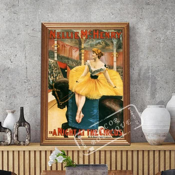 Vintage Performing Circus Poster Nellie McHenry in A Night Classic Canvas Paintings Wall Posters Stickers Home Decor Gift
Vintage Performing Circus Poster Nellie McHenry in A Night Classic Canvas Paintings Wall Posters Stickers Home Decor Gift