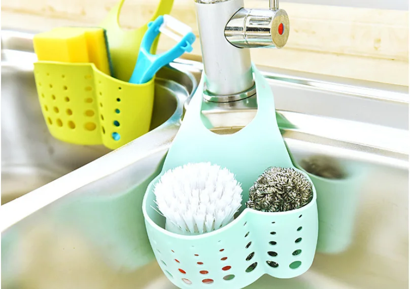 Kitchen Hanging Sink Sponge Storage Basket Adjustable Snap Button Type Drain Rack Faucet Storage Baskets
Kitchen Hanging Sink Sponge Storage Basket Adjustable Snap Button Type Drain Rack Faucet Storage Baskets