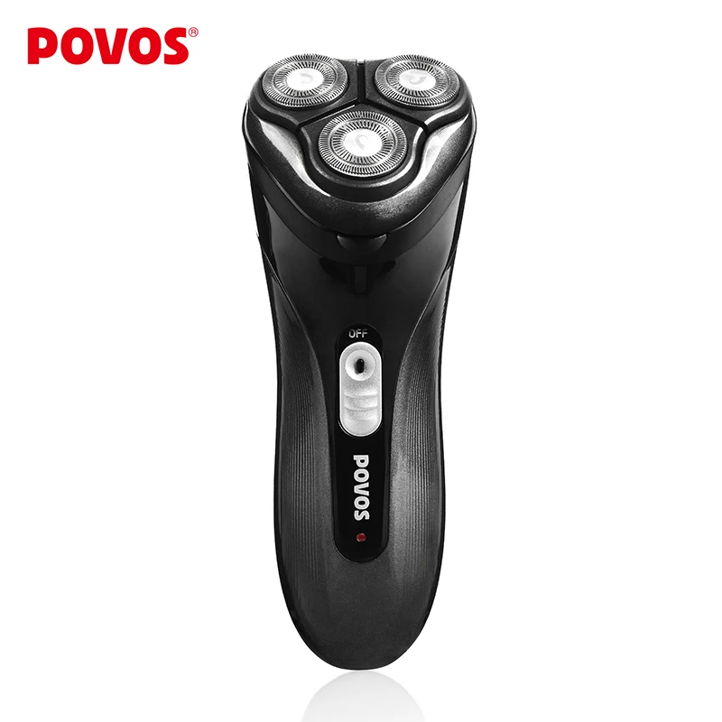 POVOS 3D Rotary Floating Triple Heads Rechargeable Black Electric Shaver Razor with Pop-up Trimmer PQ7100
POVOS 3D Rotary Floating Triple Heads Rechargeable Black Electric Shaver Razor with Pop-up Trimmer PQ7100