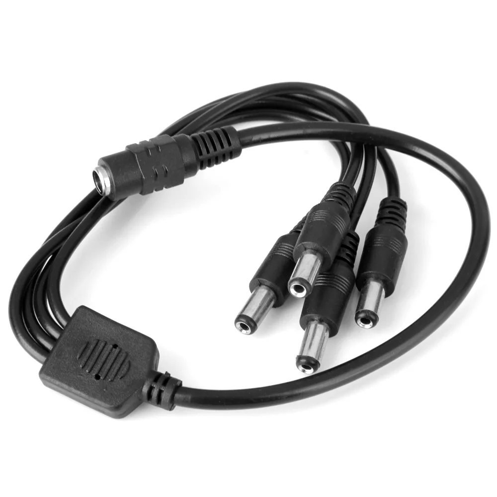 DC 5.5mm Jack Power Female Barrel to 4 Male Plugs Barrel Connector Splitter Cable for LED Light Controller
DC 5.5mm Jack Power Female Barrel to 4 Male Plugs Barrel Connector Splitter Cable for LED Light Controller