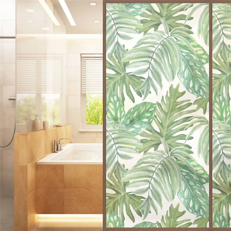 African Tropical Plant Printed Frosted Glass Window Stickers Sliding Door Bathroom Window Decals Decoracion Removable Sticker
African Tropical Plant Printed Frosted Glass Window Stickers Sliding Door Bathroom Window Decals Decoracion Removable Sticker