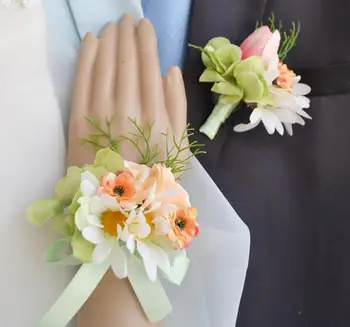 2015 New Style Groom Boutonniere Best Man Wrist Corsage Bride Wrist Flower for Party Flowers Decoration for wedding
2015 New Style Groom Boutonniere Best Man Wrist Corsage Bride Wrist Flower for Party Flowers Decoration for wedding