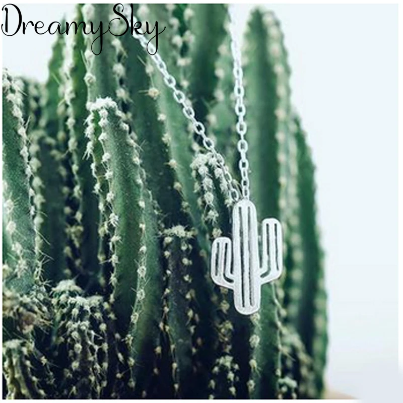 DreamySky Real 925 Sterling Silver Long Cactus Plant Necklaces For Women Jewelry Pure Silver Choker Necklace Kolye Collares
DreamySky Real 925 Sterling Silver Long Cactus Plant Necklaces For Women Jewelry Pure Silver Choker Necklace Kolye Collares
