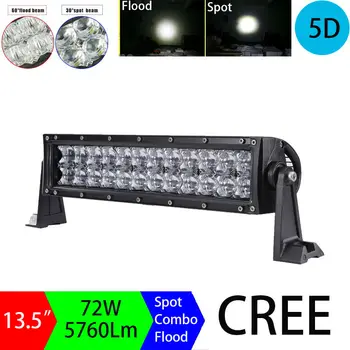 72W 13.5" 5D Dual Row Straight Led Light Bar Work Light Offroad Driving Lamps Spot Flood Combo for SUV ATV 4x4 4WD 2WD Tractor
72W 13.5" 5D Dual Row Straight Led Light Bar Work Light Offroad Driving Lamps Spot Flood Combo for SUV ATV 4x4 4WD 2WD Tractor