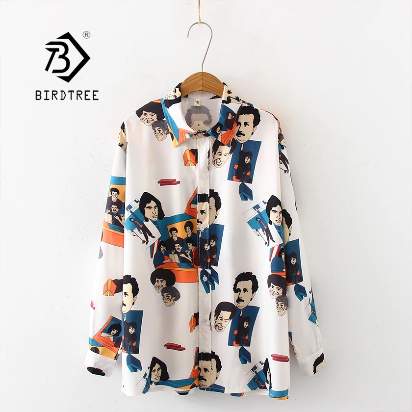 New Arrival Women Cartoon Character Print Long Sleeve White Shirt Turn-Down Collar Chiffon Blouse Chic Top T97509F
New Arrival Women Cartoon Character Print Long Sleeve White Shirt Turn-Down Collar Chiffon Blouse Chic Top T97509F