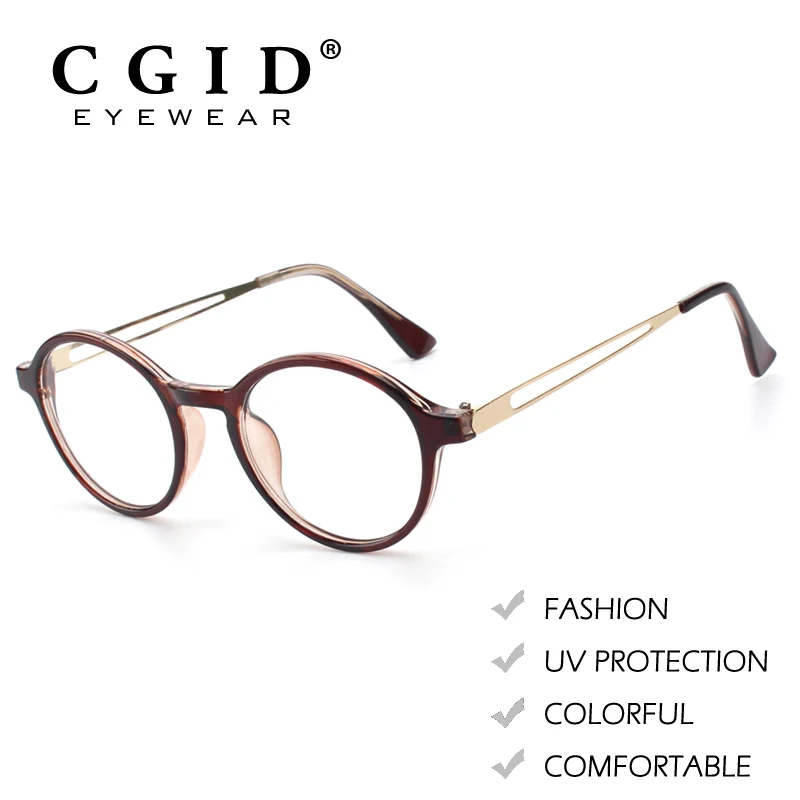 CGID Fashion Style Round Colorful Frame Metal Arms with 100%UV Protection Clear Lens Glasses for Women & Men PG94
CGID Fashion Style Round Colorful Frame Metal Arms with 100%UV Protection Clear Lens Glasses for Women & Men PG94