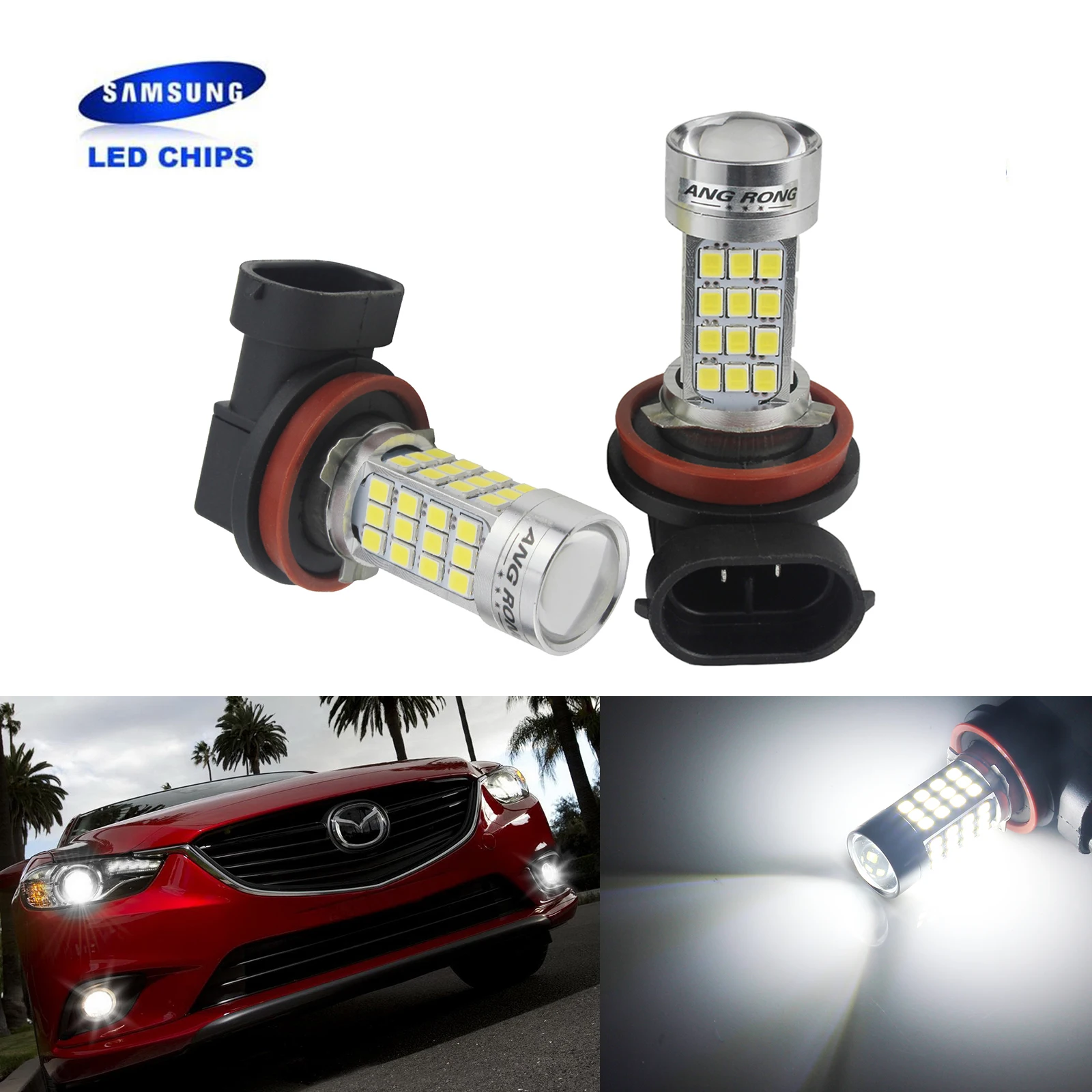 ANGRONG 2X H11 H8 Bulb SAMSUNG 45W LED Headlight Daytime Fog DRL Light 6000K Xenon White
ANGRONG 2X H11 H8 Bulb SAMSUNG 45W LED Headlight Daytime Fog DRL Light 6000K Xenon White