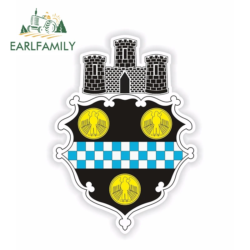 EARLFAMILY, 13 см x 9,3 см, герб в Питтсбургском стиле Пенсильвания для бампера, ноутбука, планшета, Виниловая наклейка, водонепроницаемые автомобильные наклейки
EARLFAMILY, 13 см x 9,3 см, герб в Питтсбургском стиле Пенсильвания для бампера, ноутбука, планшета, Виниловая наклейка, водонепроницаемые автомобильные наклейки