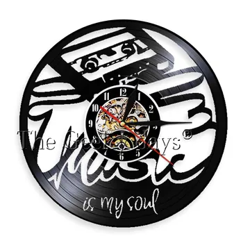 1Piece Vinyl Wall Clock Music Is My Soul Art Handmade Decor Unique Decorative For Music Fans Unique Original Gifts
1Piece Vinyl Wall Clock Music Is My Soul Art Handmade Decor Unique Decorative For Music Fans Unique Original Gifts
