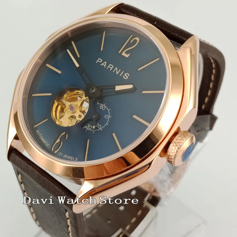 43mm Parnis Blue Dial 21 Jewels Sapphire Glass Miyota Automatic Mens Wristwatch 2795
43mm Parnis Blue Dial 21 Jewels Sapphire Glass Miyota Automatic Mens Wristwatch 2795