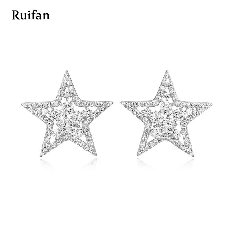 Clearance Sale Fashion Big Star Shape 100% 925 Sterling Silver Cubic Zircon Stud Earrings for Women Christmas Jewelry YEA024
Clearance Sale Fashion Big Star Shape 100% 925 Sterling Silver Cubic Zircon Stud Earrings for Women Christmas Jewelry YEA024