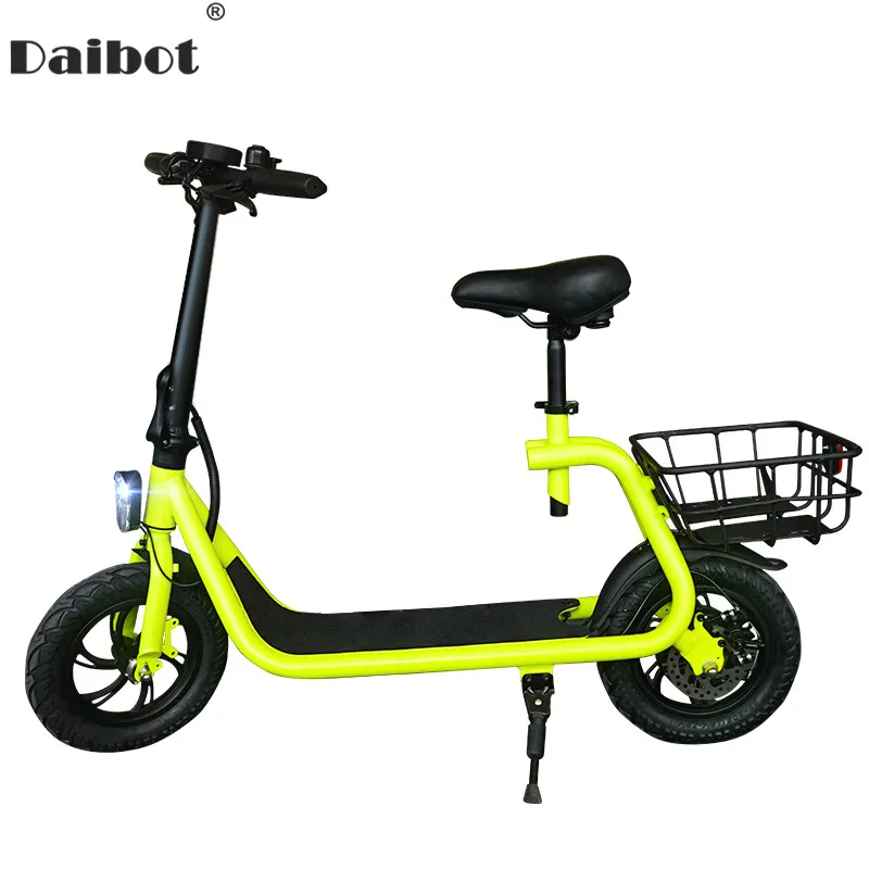 

Daibot Adult Electric Scooter Car Two Wheel Electric Scooters With Child Seat 12 Inch 500W 48V Portable Electric Bike Two Seater