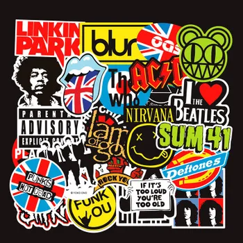 10 pcs ROCK band aliexpress hot style graffiti stickers pull up boxes and car stickers are removable
10 pcs ROCK band aliexpress hot style graffiti stickers pull up boxes and car stickers are removable