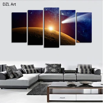 5 panels(No Frame)Space Planet Modern Home Wall Decor Painting Canvas Art HD Print Painting Canvas Wall Picture For Home Decor
5 panels(No Frame)Space Planet Modern Home Wall Decor Painting Canvas Art HD Print Painting Canvas Wall Picture For Home Decor