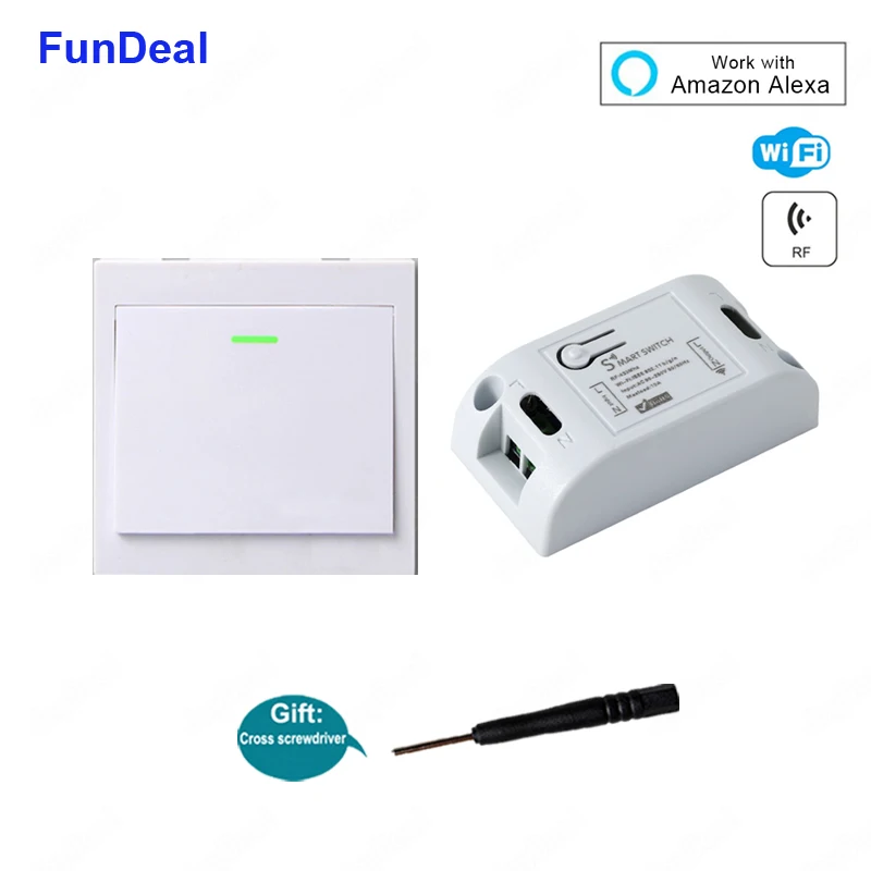 Wifi Wireless 433MHz RF Relay 1CH 220V Receiver Smart Home Light Switch Module 86 Wall Panel Remote Control Switch Led 10A 2200W
Wifi Wireless 433MHz RF Relay 1CH 220V Receiver Smart Home Light Switch Module 86 Wall Panel Remote Control Switch Led 10A 2200W