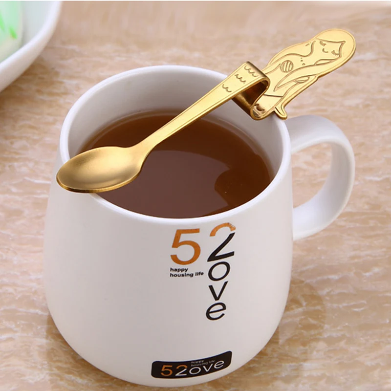 Small mini 304 stainless steel cute mermaid spoons with handle cutlery Coffee drinking tools dessert spoon Hangable spoon HY
Small mini 304 stainless steel cute mermaid spoons with handle cutlery Coffee drinking tools dessert spoon Hangable spoon HY