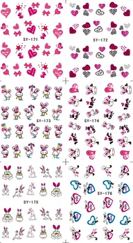 6 PACK/ LOT GLITTER WATER DECAL NAIL ART NAIL STICKER SWEET HEART VALENTINE RABBIT EASTER EGG SY171-176
6 PACK/ LOT GLITTER WATER DECAL NAIL ART NAIL STICKER SWEET HEART VALENTINE RABBIT EASTER EGG SY171-176