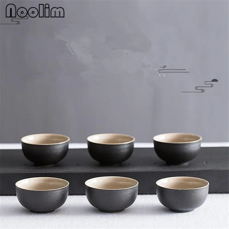 6Pcs /Set Handmade Ceramic Teacups Stoneware Ceramic Japanese Style Tea Cups Chinese Kong Fu Tea Set Drinkware Supplies
6Pcs /Set Handmade Ceramic Teacups Stoneware Ceramic Japanese Style Tea Cups Chinese Kong Fu Tea Set Drinkware Supplies