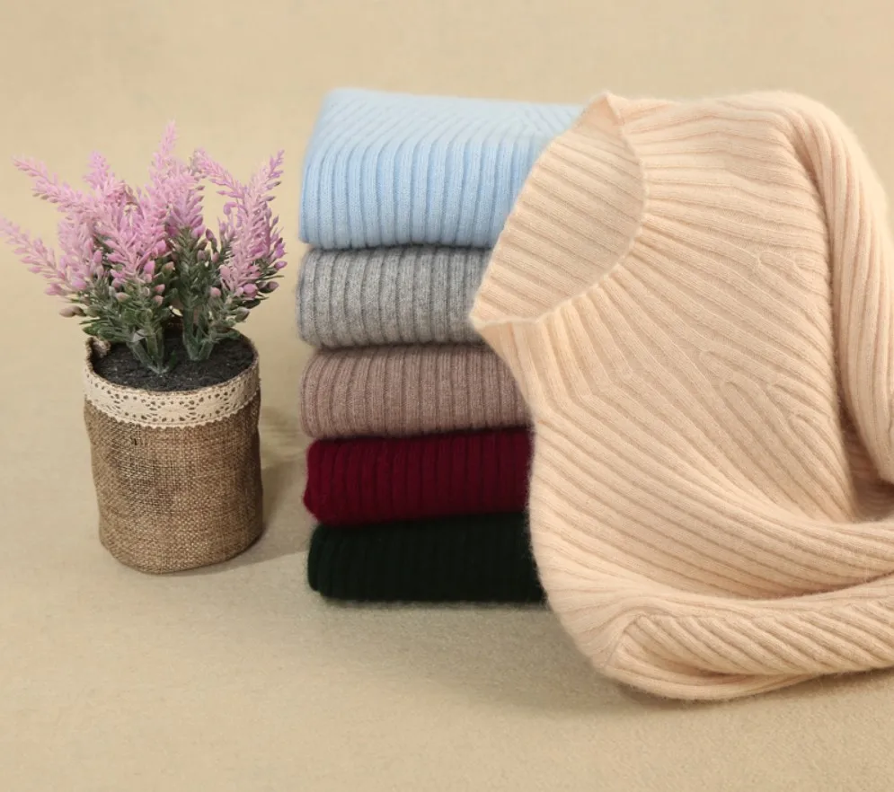 2018 New style Women's Knitted Cashmere Sweater Half high collar Slim style Solid color Pullover Free Shipping
2018 New style Women's Knitted Cashmere Sweater Half high collar Slim style Solid color Pullover Free Shipping