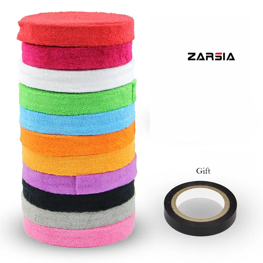 ZARSIA cotton Towel grip(10M/reel) badminton tennis overgrips ,badminton racket overgrips,various colors
ZARSIA cotton Towel grip(10M/reel) badminton tennis overgrips ,badminton racket overgrips,various colors