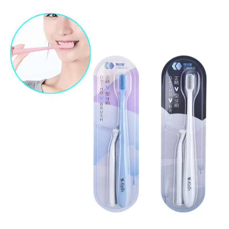 V-Shaped Orthodontic Toothbrush Soft Bristle Candy Color Small Head Portable Teeth Cleaning Tool With Interdental Brush Set
V-Shaped Orthodontic Toothbrush Soft Bristle Candy Color Small Head Portable Teeth Cleaning Tool With Interdental Brush Set