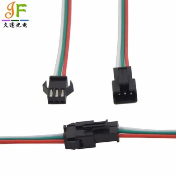 3000 pairs 3 pin JST SM Male Female plug LED Connector Cable for WS2812B SK6812 WS2811 LED Strip Lamp with 15cm Long Wire
3000 pairs 3 pin JST SM Male Female plug LED Connector Cable for WS2812B SK6812 WS2811 LED Strip Lamp with 15cm Long Wire