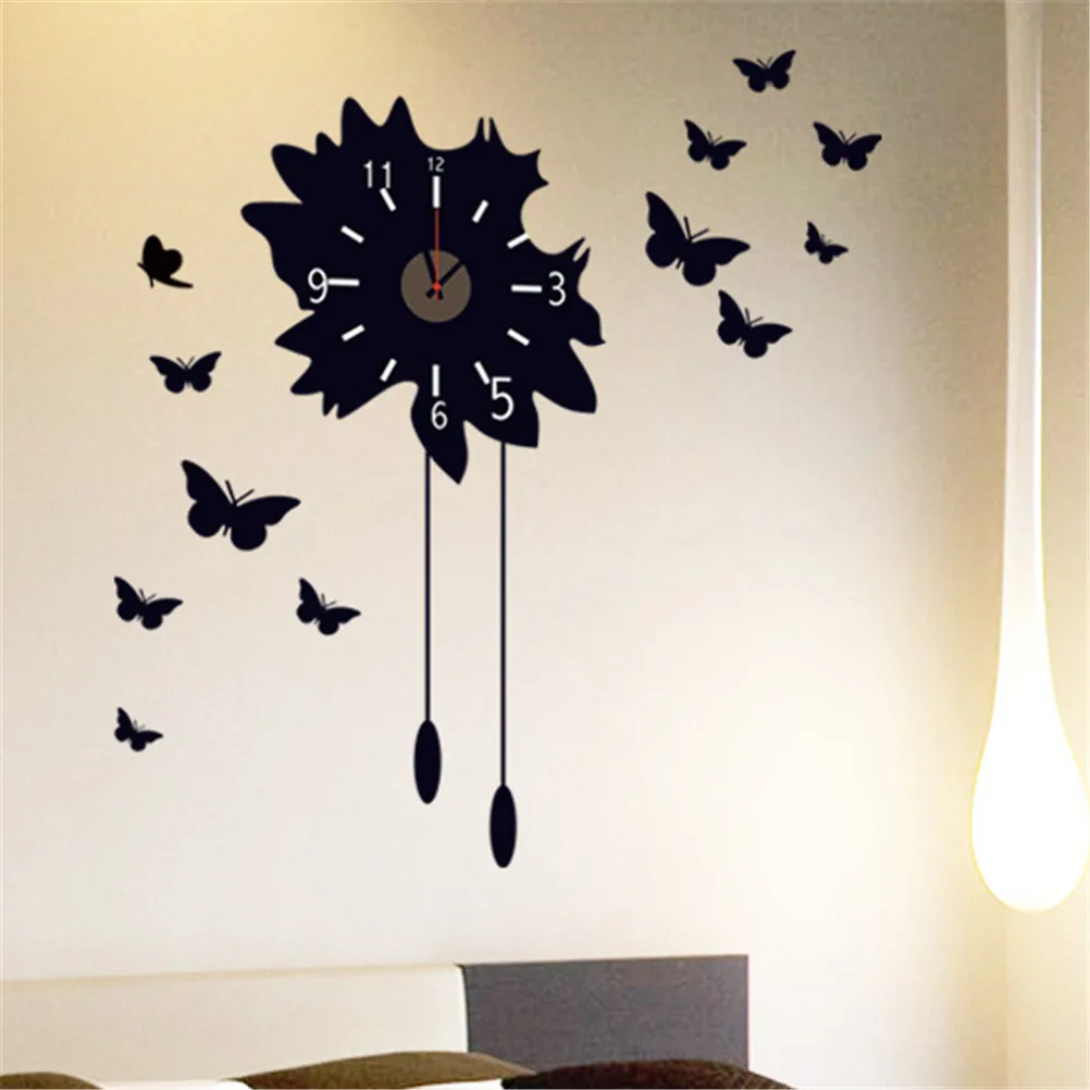 Butterfly Flower 3d big wall clock rushed mirror wall sticker diy living room home decor fashion watches wall clocks 30*90cm
Butterfly Flower 3d big wall clock rushed mirror wall sticker diy living room home decor fashion watches wall clocks 30*90cm