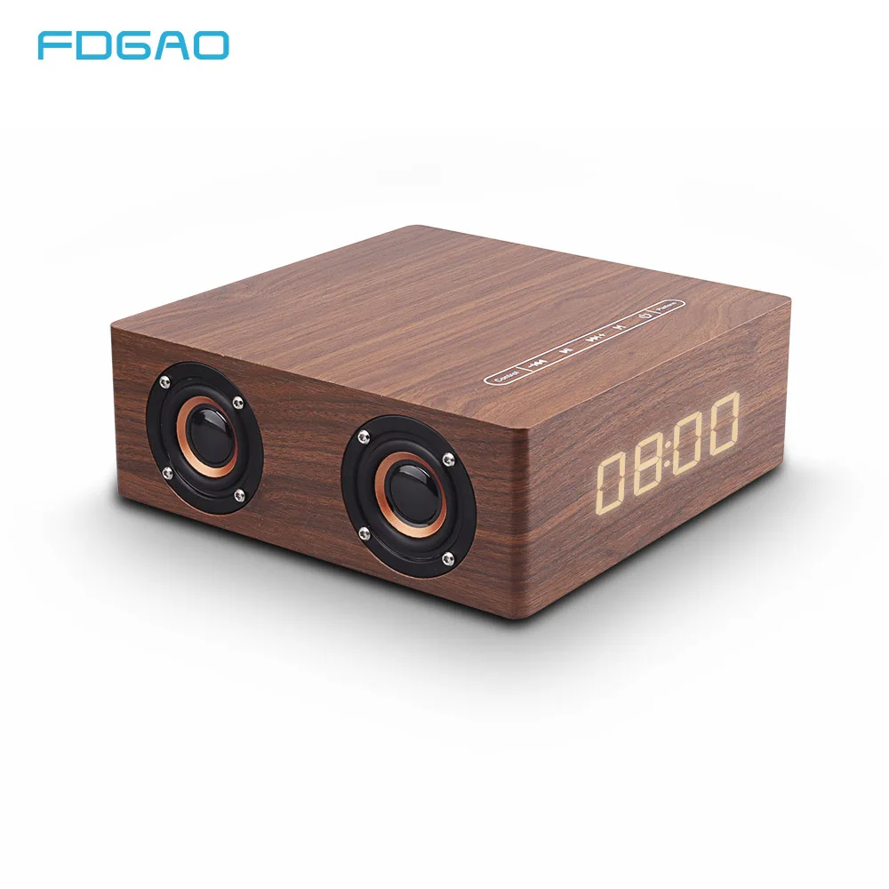 Wooden Wireless Bluetooth Speaker Solid Wood HiFi Subwoofer Sound of Nature Stereo with Clock Alarm Support AUX TF Card U Disk
Wooden Wireless Bluetooth Speaker Solid Wood HiFi Subwoofer Sound of Nature Stereo with Clock Alarm Support AUX TF Card U Disk