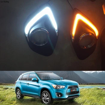 Car Flashing 1 Set LED DRL Daytime Running Light Daylight With Yellow Turn Signal Lamp DRL For Mitsubishi ASX 2013 2014 2015
Car Flashing 1 Set LED DRL Daytime Running Light Daylight With Yellow Turn Signal Lamp DRL For Mitsubishi ASX 2013 2014 2015