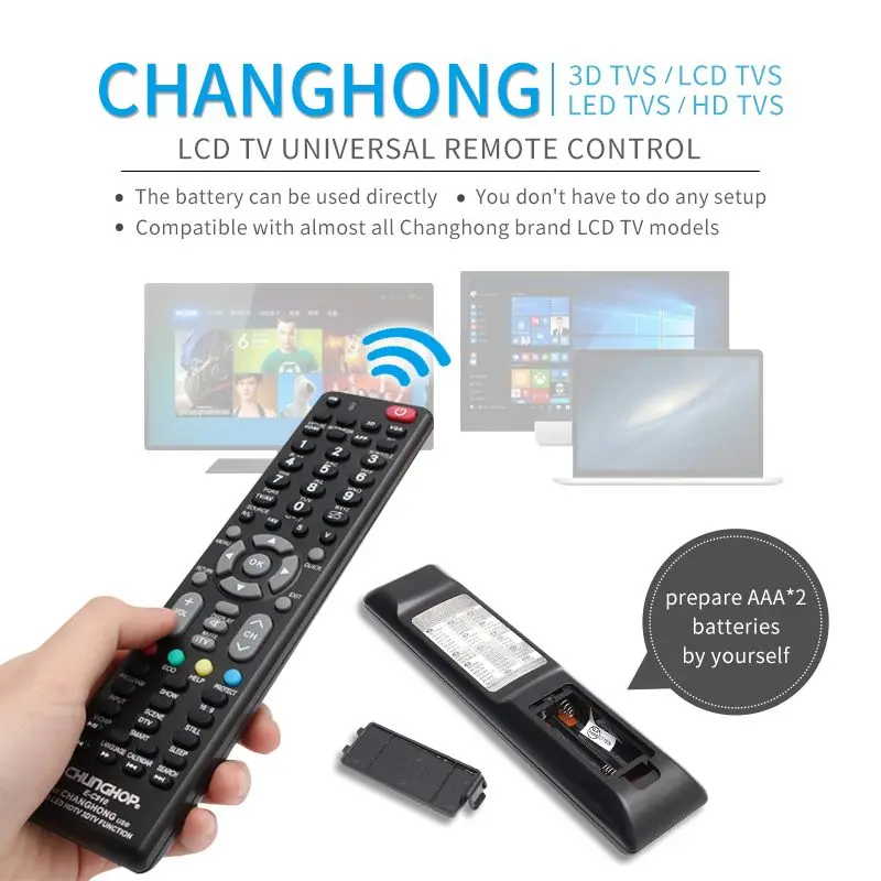 Smart LCD LED HDTV 3D Remote Control suitable For CHANGHONG Replacement Control LED29A6500SRL67H8GCBL TV20AC35
Smart LCD LED HDTV 3D Remote Control suitable For CHANGHONG Replacement Control LED29A6500SRL67H8GCBL TV20AC35