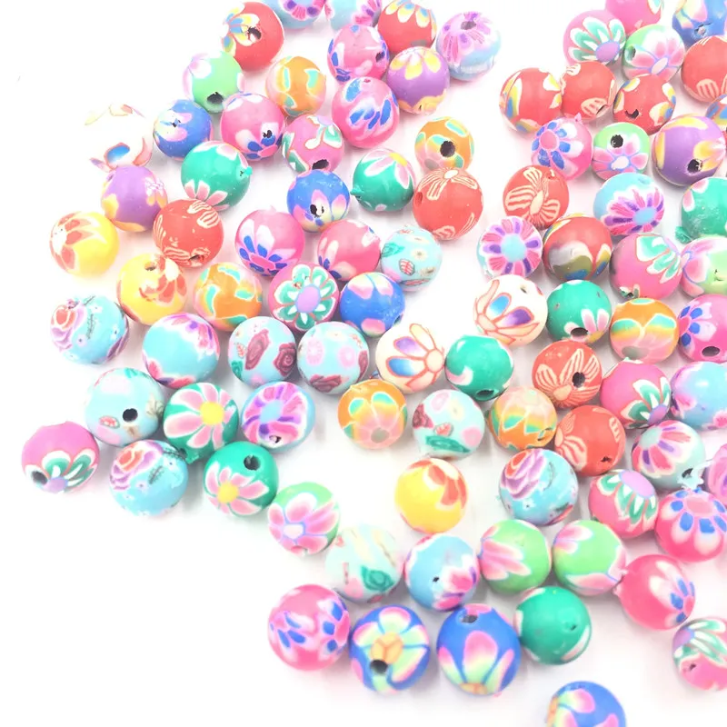 100Pcs Mixed Colourful Spacer Beads Round Flowers Polymer Clay Fashion Jewelry DIY Making Findings Charms 6mm
100Pcs Mixed Colourful Spacer Beads Round Flowers Polymer Clay Fashion Jewelry DIY Making Findings Charms 6mm