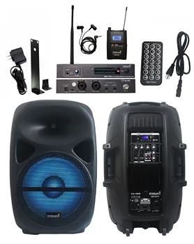 STARAUDIO 15" Active 2500W PA DJ Powered RGB Light Speaker MP3 BT Speaker 1CH UHF Wireless Headset Bodypack Microphone SCS-15RGB
STARAUDIO 15" Active 2500W PA DJ Powered RGB Light Speaker MP3 BT Speaker 1CH UHF Wireless Headset Bodypack Microphone SCS-15RGB