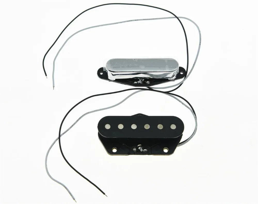 2x шеи и Bridge теле Пикап набор гитарных звукоснимателей для Telecaster Chrome | Спорт