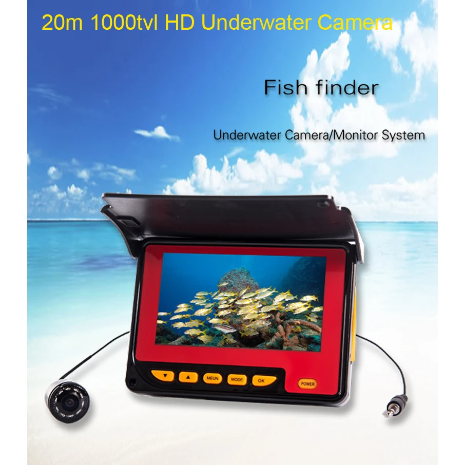 1000TVL HD Waterproof Fish Finder Underwater Ice Video Fishing Camera 4.3 Inch Monitor Camera Kit
1000TVL HD Waterproof Fish Finder Underwater Ice Video Fishing Camera 4.3 Inch Monitor Camera Kit