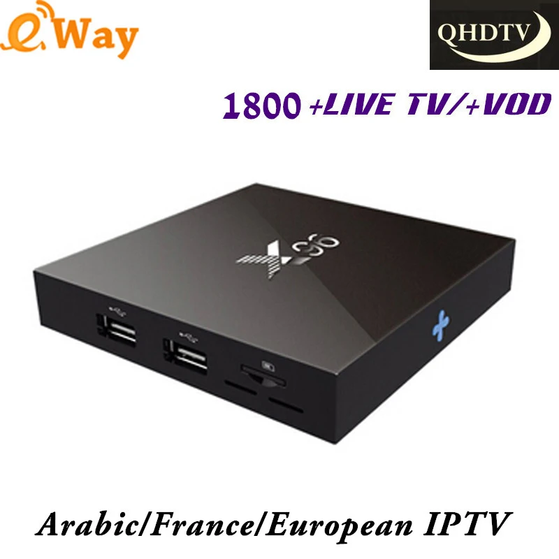 1 Year Europe French Arabic Africa Channels IPTV 1800 TV Channels QHDTV Code For M3u Android 6.0 X96 2G 16G Smart TV receiver
1 Year Europe French Arabic Africa Channels IPTV 1800 TV Channels QHDTV Code For M3u Android 6.0 X96 2G 16G Smart TV receiver