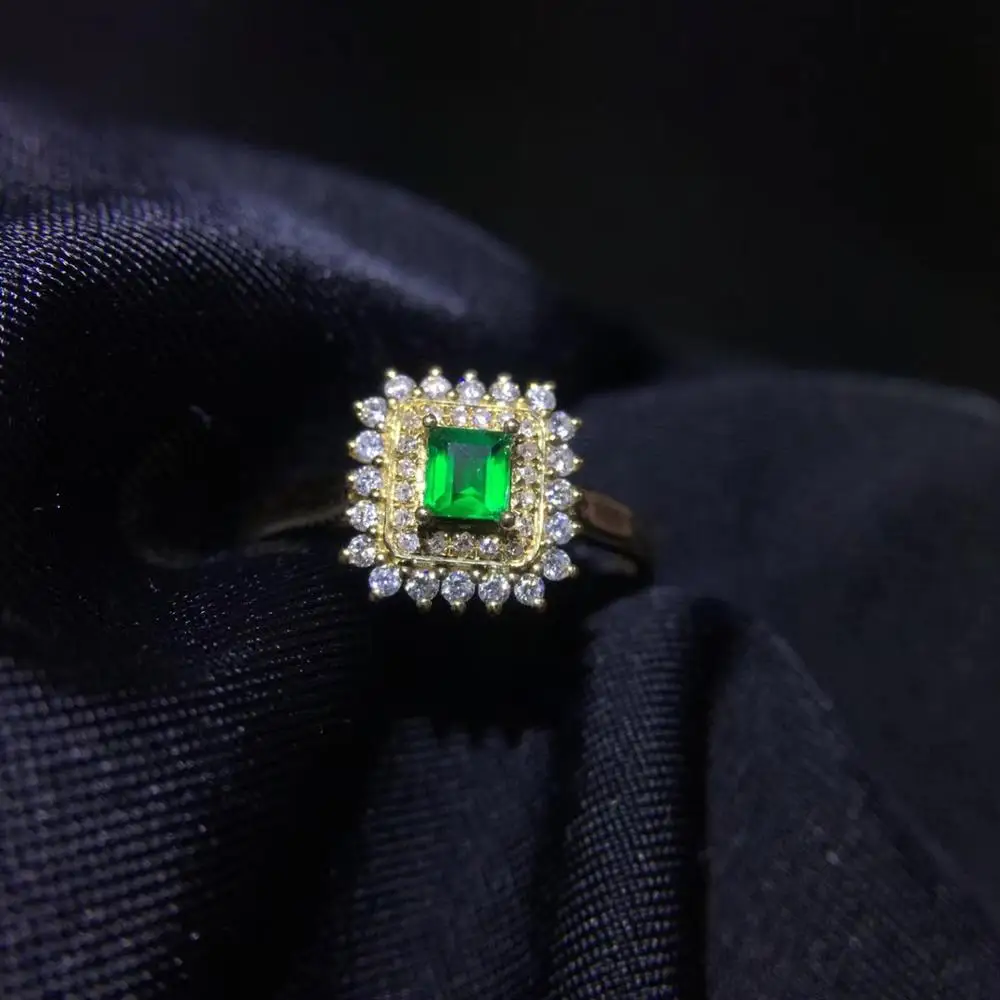 Emerald Ring Fine Jewelry Real Pure 18 K Gold 100% Natural Emerald Gemstones 0.4ct Female Wedding Rings for women Fine Ring
Emerald Ring Fine Jewelry Real Pure 18 K Gold 100% Natural Emerald Gemstones 0.4ct Female Wedding Rings for women Fine Ring