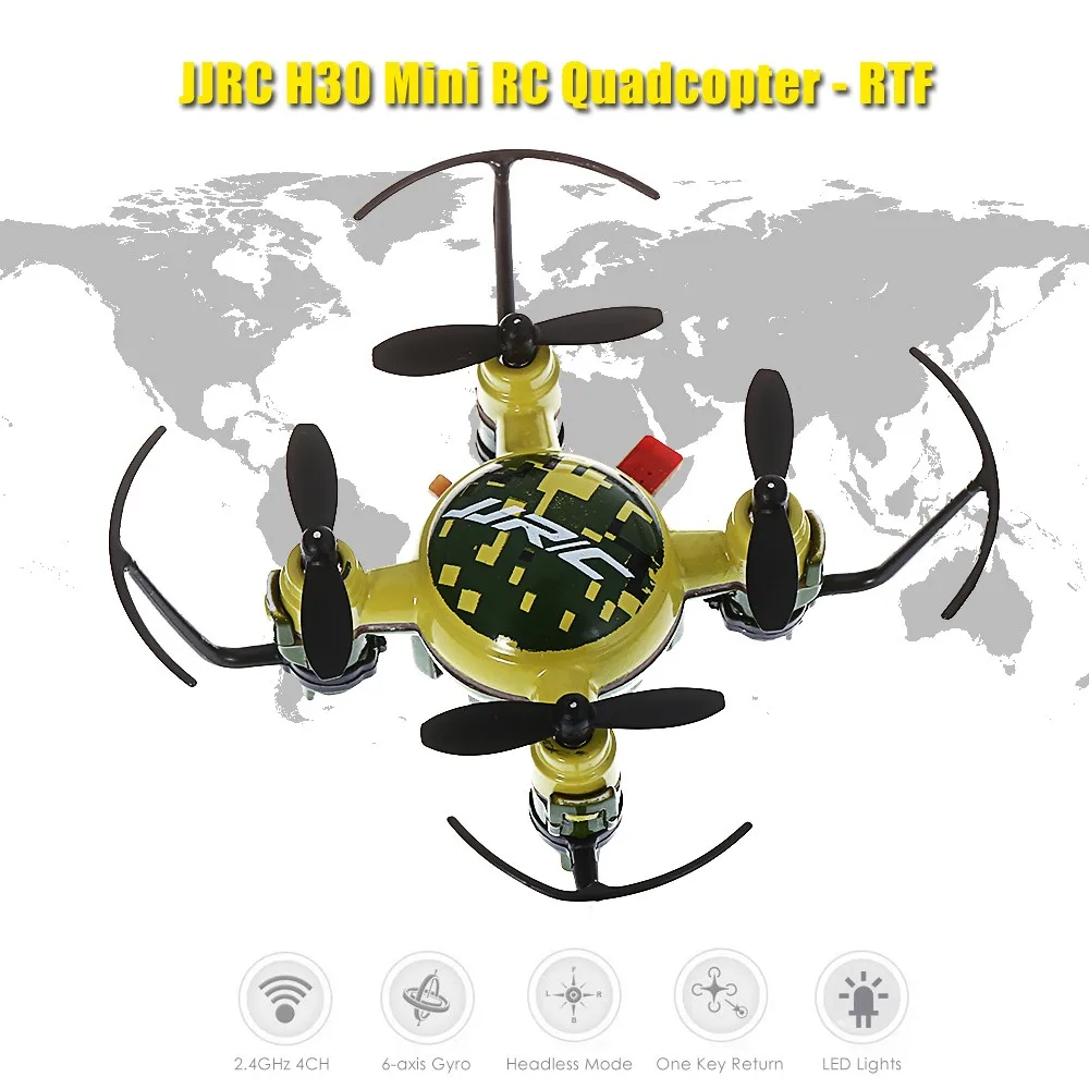 

Mini RC Quadcopter RTF 2.4GHz 4CH 6-axis Gyro Drone Dron Headless Mode One Key Return Flying Helicopter Anti-interference Drones