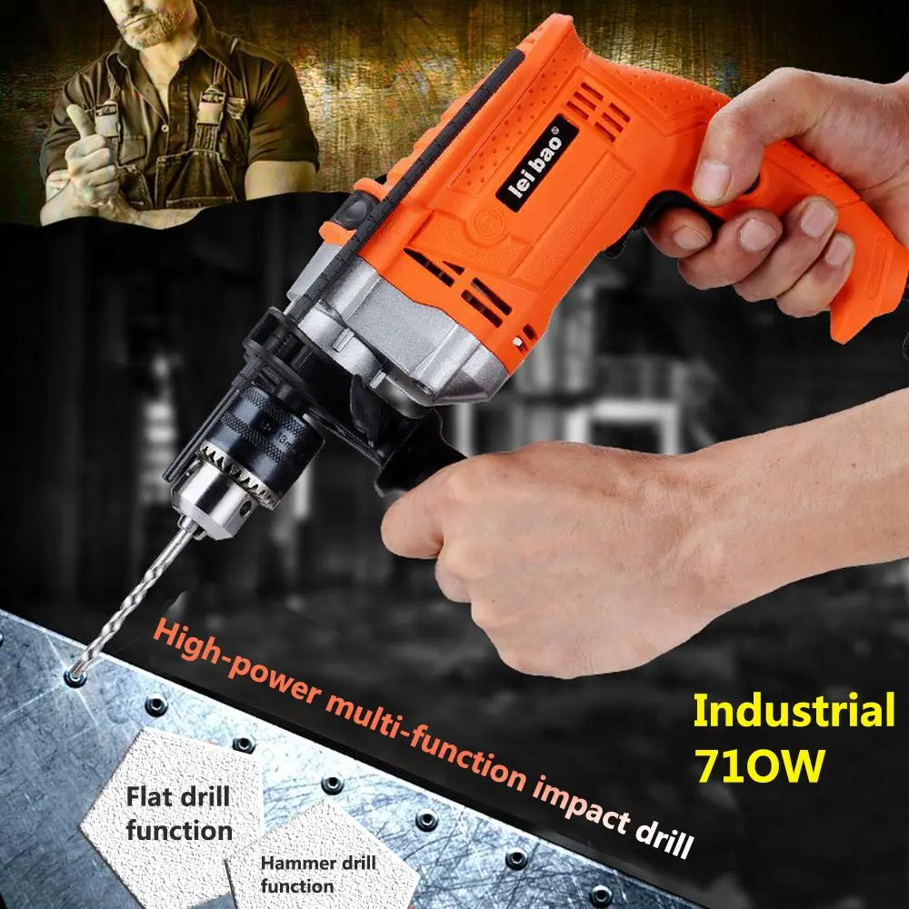 750W Electric Drill Multi-function Hammer Impact Drill Adjustable Speed 220V Household Pistol Drill Multi-function Power Tools
750W Electric Drill Multi-function Hammer Impact Drill Adjustable Speed 220V Household Pistol Drill Multi-function Power Tools