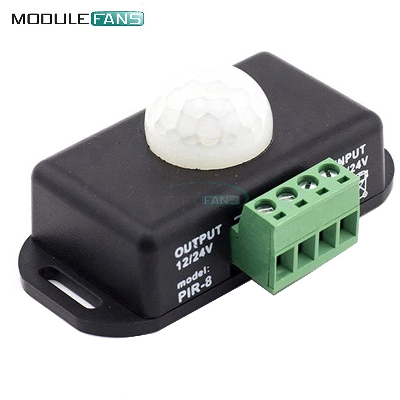 Automatic DC 12V-24V 8A Infrared PIR Motion Human Body Sensor Switch Control Controller For LED Light Stylish Adjust Board
Automatic DC 12V-24V 8A Infrared PIR Motion Human Body Sensor Switch Control Controller For LED Light Stylish Adjust Board