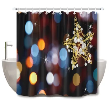 LB Star Shape Christmas Ornament with Street Lights Shower Curtain With Mat Set Luxury Bathroom Fabric For Bathtub Decor
LB Star Shape Christmas Ornament with Street Lights Shower Curtain With Mat Set Luxury Bathroom Fabric For Bathtub Decor