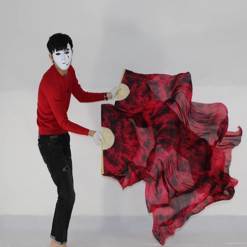 New Arrival 1pair(L+R) tie-dyed 100% real silk chinese bellydancing Veils Fans Nice Red/Black mixed long dance Fans Stage Shows
New Arrival 1pair(L+R) tie-dyed 100% real silk chinese bellydancing Veils Fans Nice Red/Black mixed long dance Fans Stage Shows