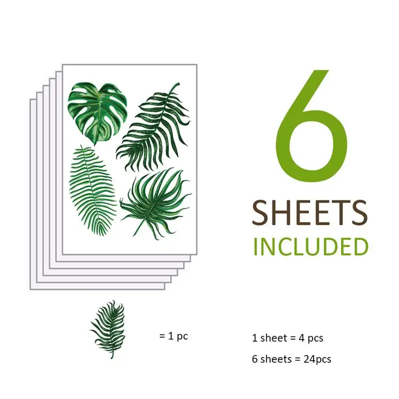 2018 New Fashion 6PCS Children's Room Wall Sticker Bedroom Palm Leaf Decoration Self-adhesive Wall Sticker
2018 New Fashion 6PCS Children's Room Wall Sticker Bedroom Palm Leaf Decoration Self-adhesive Wall Sticker