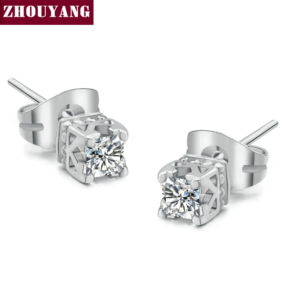 ZHOUYANG ZYE448 Elegant Crystal Silver Color Earring Jewelry Made with Genuine Austrian Crystal Wholesale
ZHOUYANG ZYE448 Elegant Crystal Silver Color Earring Jewelry Made with Genuine Austrian Crystal Wholesale