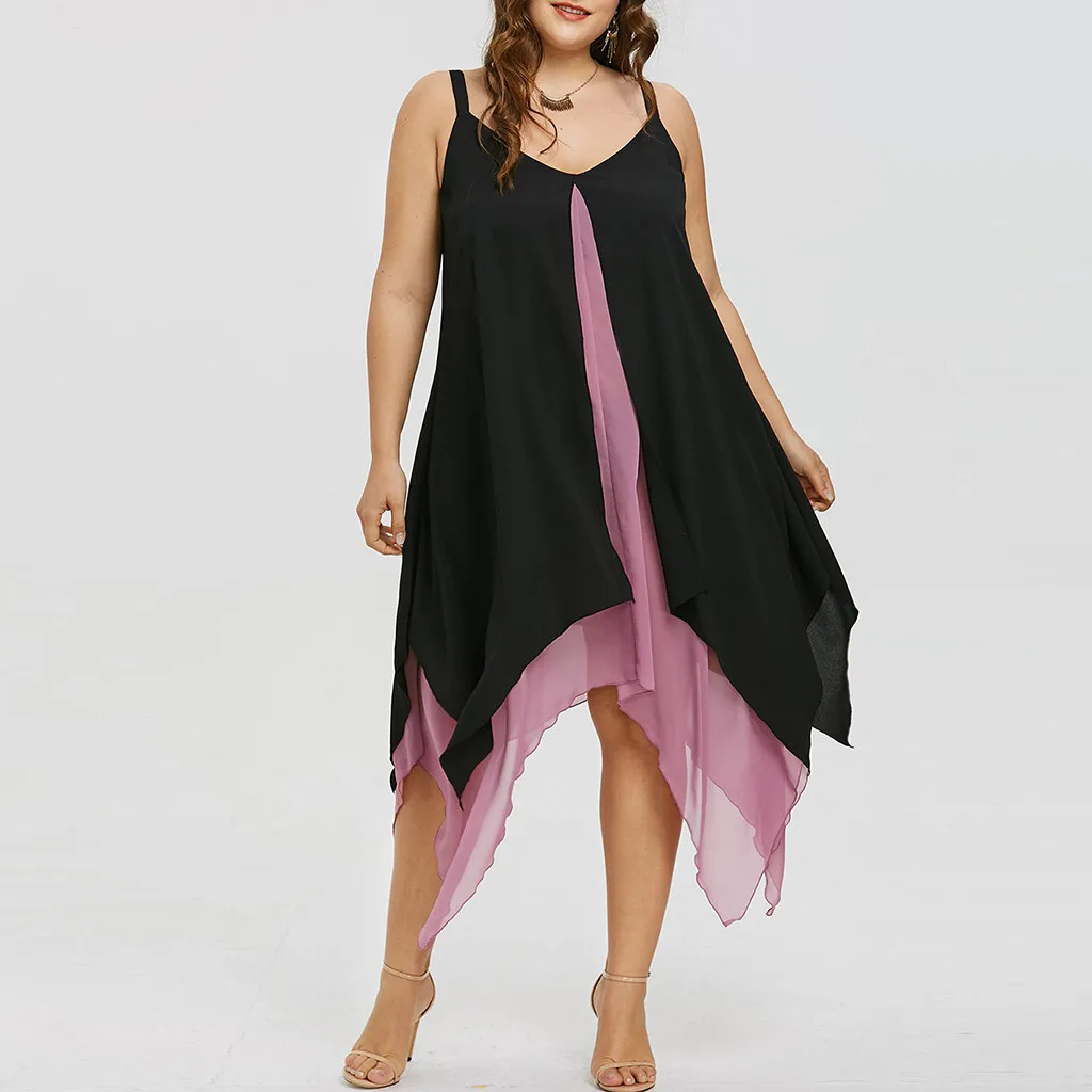 Feitong Sleeveless Patchwork Loose Dress Fashion 3 Colors Casual Women Dress Robe Femme Ete 2019 Sexy Dress Plus Size S-4XL
Feitong Sleeveless Patchwork Loose Dress Fashion 3 Colors Casual Women Dress Robe Femme Ete 2019 Sexy Dress Plus Size S-4XL