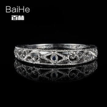 BAIHE Sterling Silver 925 0.01ct H/SI Round Genuine Sapphires Wedding Women Trendy Fine Jewelry unique Sapphire Ring
BAIHE Sterling Silver 925 0.01ct H/SI Round Genuine Sapphires Wedding Women Trendy Fine Jewelry unique Sapphire Ring