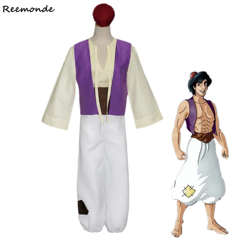 Anime Aladdin and The Magic Lamp Aladdin Cosplay Costume Aladdin Top Pants Hats Set Suit For Men Boys Halloween Party Clothing
Anime Aladdin and The Magic Lamp Aladdin Cosplay Costume Aladdin Top Pants Hats Set Suit For Men Boys Halloween Party Clothing