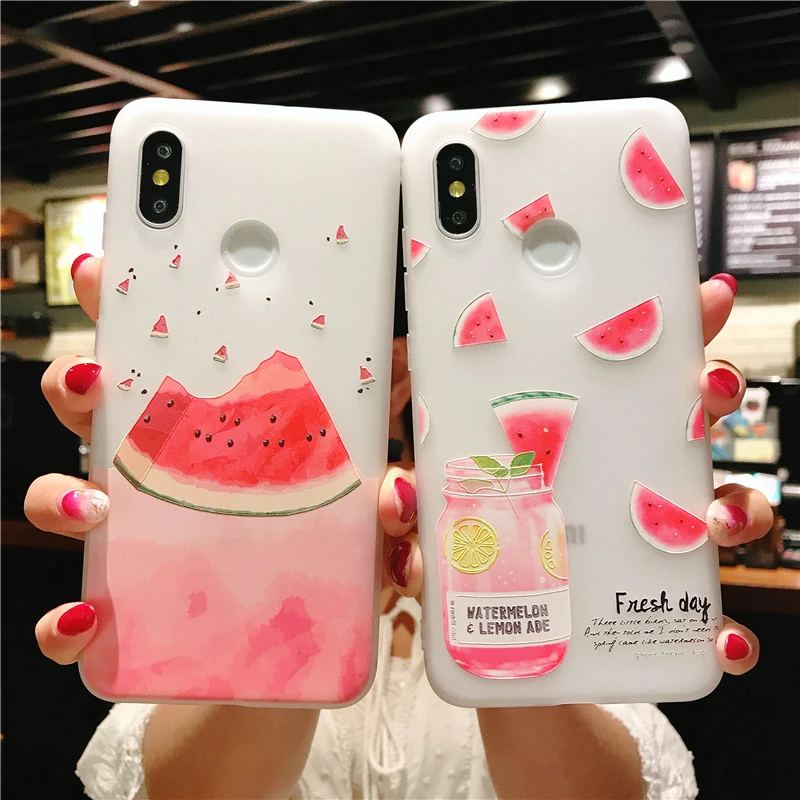 Phone case for Redmi Note 4X Note5 5A Fruit watermelon lemon relief matte soft protective case For Xiaomi Mi 6X 8 Mix2 2S Conque
Phone case for Redmi Note 4X Note5 5A Fruit watermelon lemon relief matte soft protective case For Xiaomi Mi 6X 8 Mix2 2S Conque