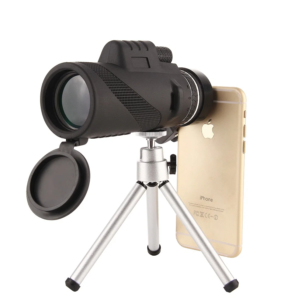 40X60 HD Mini Monocular BAK4 Monocular Night vision Telescope for Outdoor Hunting Camping Scopes With Phone Clip Tripod
40X60 HD Mini Monocular BAK4 Monocular Night vision Telescope for Outdoor Hunting Camping Scopes With Phone Clip Tripod