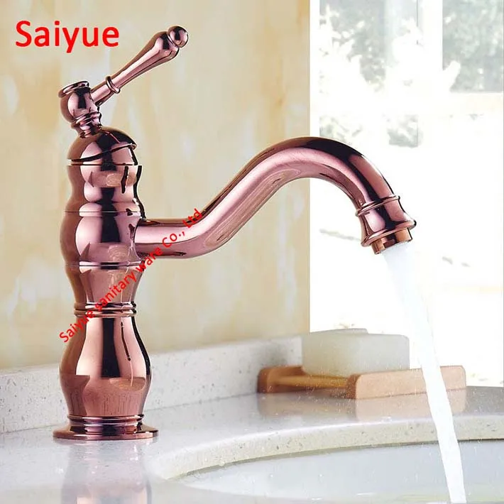Royal Style Rose Gold Brass Bronze Single Handle Kitchen Bathroom Mixer Taps 360 Rotating Basin para banheiro Sink Faucet
Royal Style Rose Gold Brass Bronze Single Handle Kitchen Bathroom Mixer Taps 360 Rotating Basin para banheiro Sink Faucet